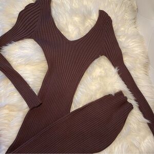 Brown fashion nova dress